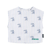 Loud Apparel Spiaggia Baby Top Relaxed Box Fit Deckchair Aop