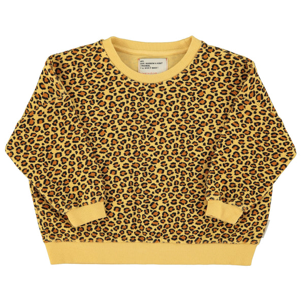 Piupiuchick Sweatshirt Mustard Animal Print