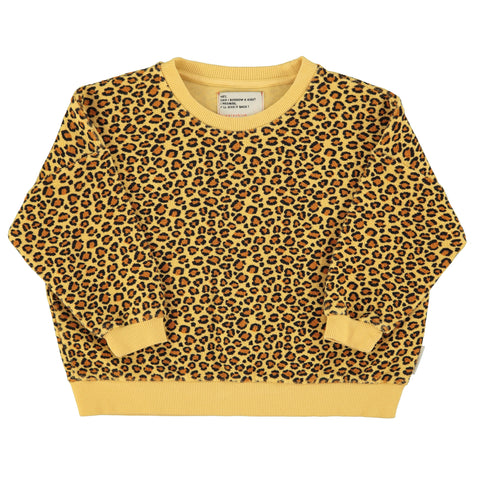 Piupiuchick Sweatshirt Mustard Animal Print