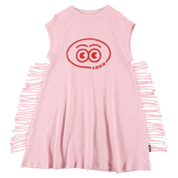 Loud Apparel Belvedere Dress Loose Fit Raglan Orchid Pink