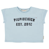 Piupiuchick T'Shirt Light Blue W/ "Piupiuchick" Print