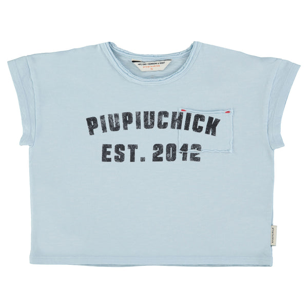 Piupiuchick T'Shirt Light Blue W/ "Piupiuchick" Print