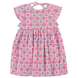 Piupiuchick Short Dress Lilac W/ Cherries Allover