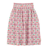Piupiuchick Long Skirt Lilac W/ Cherries Allover
