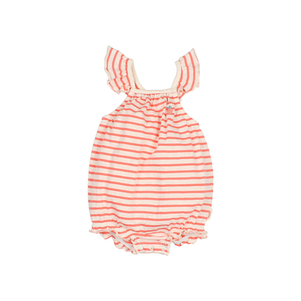 Buho BB Stripes Romper Coral