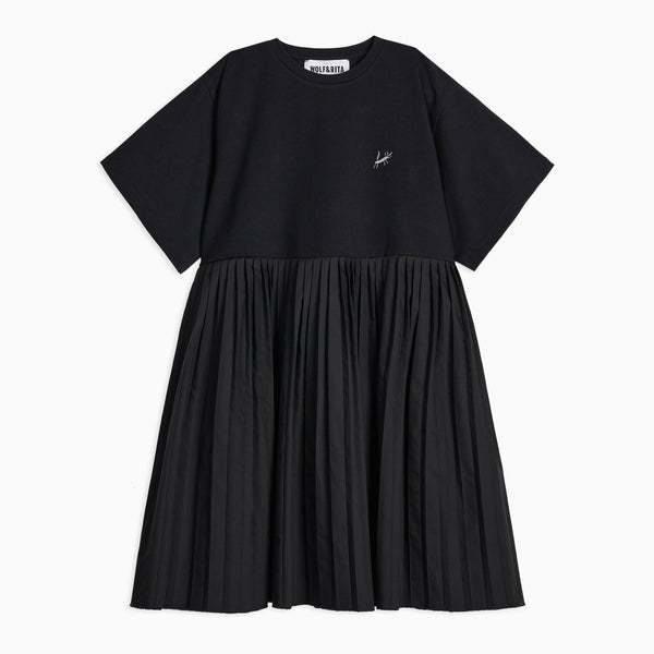 Wolf & Rita Girl Dress Berta Knit Ash