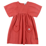 Loud Apparel Breeze Dress Loose Fit Red Check