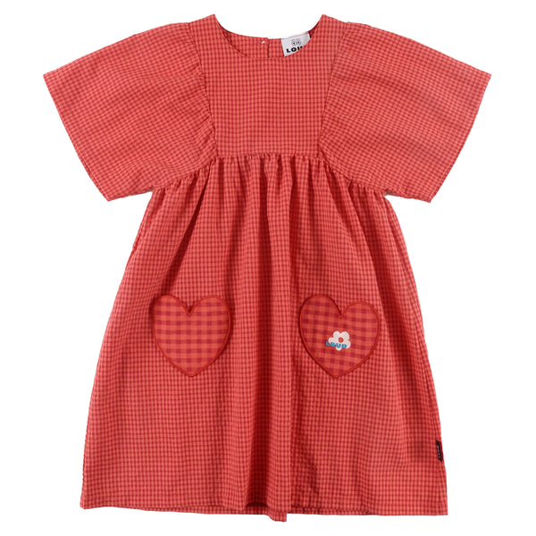 Loud Apparel Breeze Dress Loose Fit Red Check