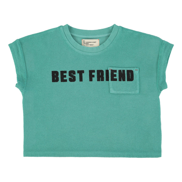 Piupiuchick T'Shirt Turquoise W/ "Best Friend" Print