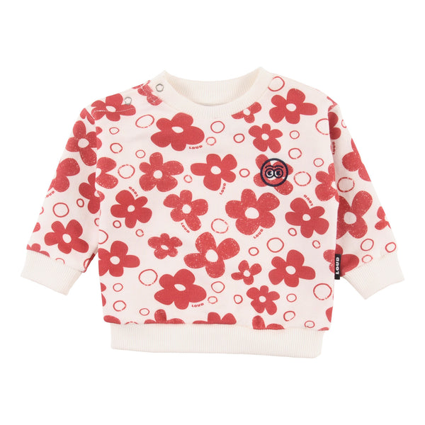 Loud Apparel Rosa Baby Sweater Relaxed Fit Flower Aop