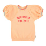 Piupiuchick Sweatshirt Dress Peach "Piupiuchick" Print