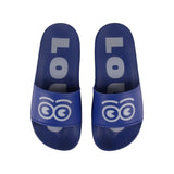 Loud Apparel Mela Sliders Loud Eyes Blue/Light Blue