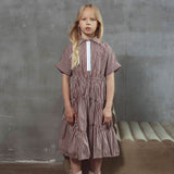 Unlabel Claire Dress Ruby/Milk Stripes