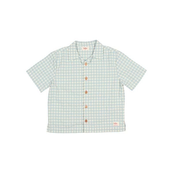 Buho Gingham Shirt Aqua
