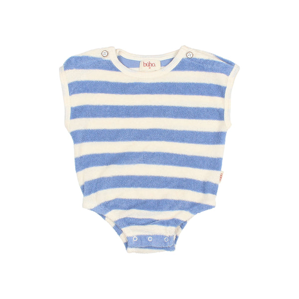 Buho BB Terry Stripes Romper Bluette