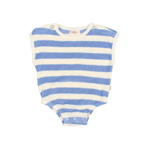 Buho BB Terry Stripes Romper Bluette
