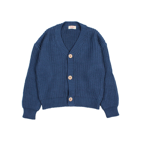 Buho Cotton Cardigan Navy