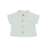 Buho BB Gingham Shirt Aqua
