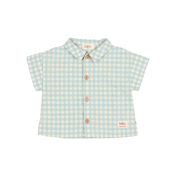 Buho BB Gingham Shirt Aqua