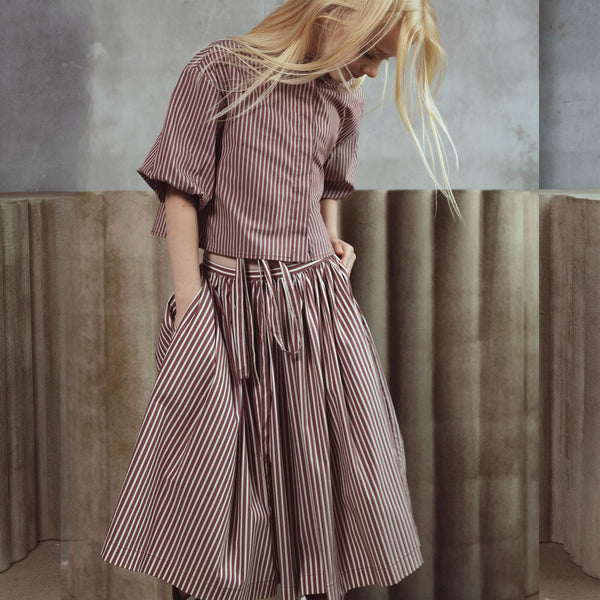 Unlabel Lucy Skirt Ruby/Milk Stripes
