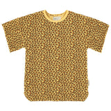 Piupiuchick T-Shirt Dress Mustard Animal Print