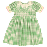 Bebe Organic Tilia Special Dress Green Gingham