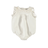 Bebe Organic Lou-Anne Romper Embroidered Tulle