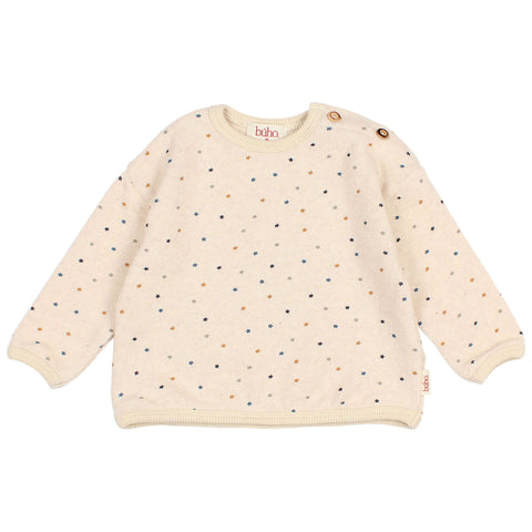 Buho BB Soft Stars Sweatshirt Natural by Búho Barcelona