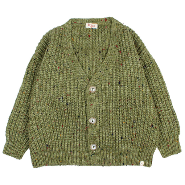 Buho Botonato Cardigan Green Tea by Búho Barcelona