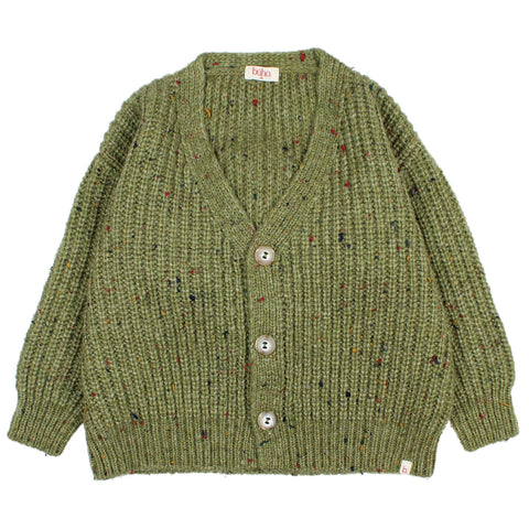 Buho Botonato Cardigan Green Tea by Búho Barcelona