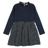 Buho Cottage Combi Dress Navy by Búho Barcelona