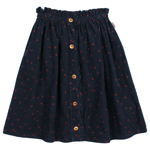 Buho Mini Cuore Skirt  Navy by Búho Barcelona