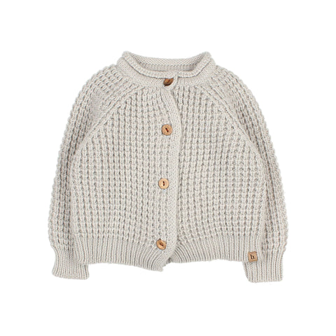 Buho BB Soft Knit Cardigan Light Grey