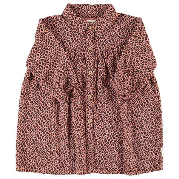Piupiuchick Short Dress | Pink W/ Animal Print