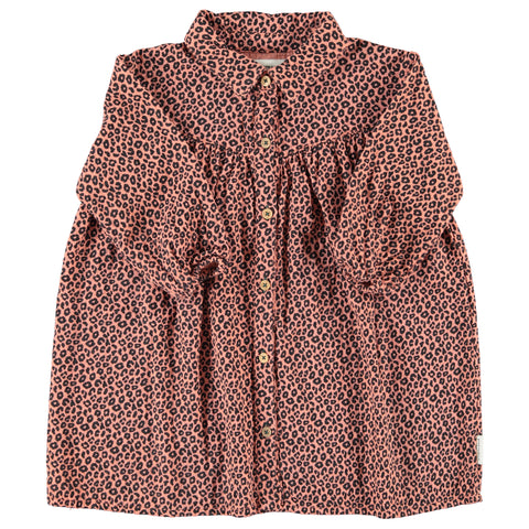 Piupiuchick Short Dress | Pink W/ Animal Print