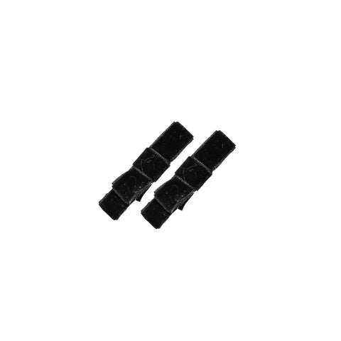 Knot Hairbands Velvet Trim Clip Set // Black