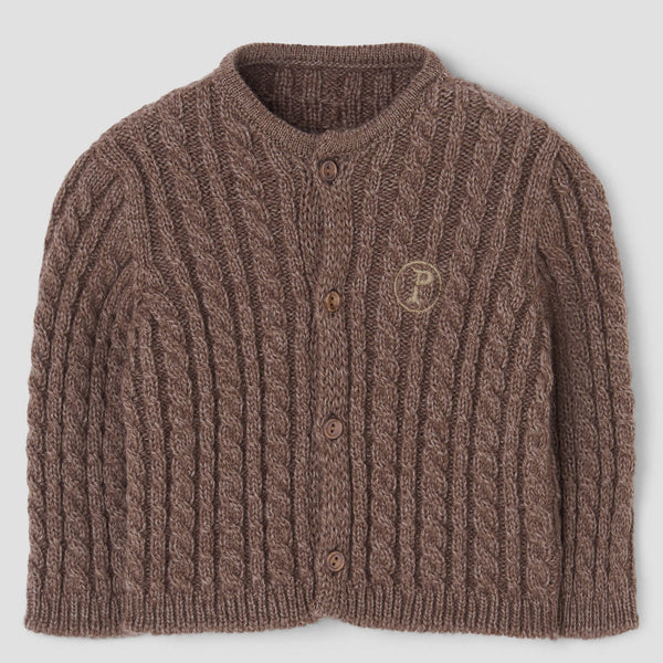 Popelin knitted jacket brown || 57.3