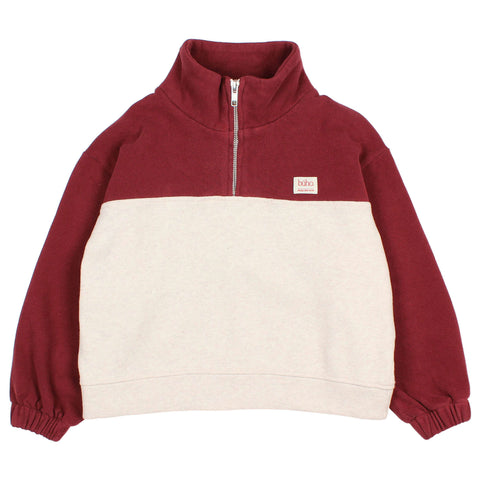 Buho Soft Zip Sweatshirt Pomegranate by Búho Barcelona
