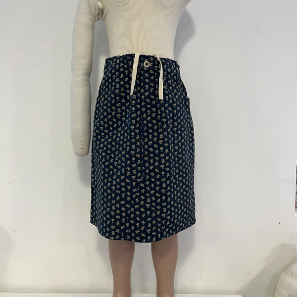 Buho Cottage Midi Skirt Navy by Búho Barcelona