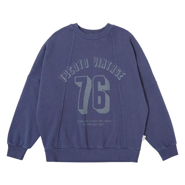 Tocoto Vintage Sweatshirt " Tocoto Vintage 76" Navy