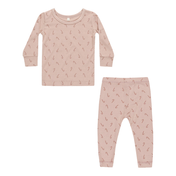 QUINCY MAE BAMBOO PAJAMA SET | CANDY CANE