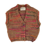 Piupiuchick Knitted Waistcoat | Multicolor Brown