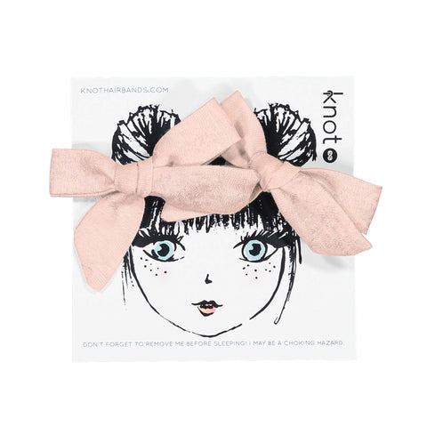 Knot Hairbands Bloom Bow Set // Blush
