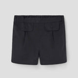 Popelin Black Shorts With Flaps ||30.7