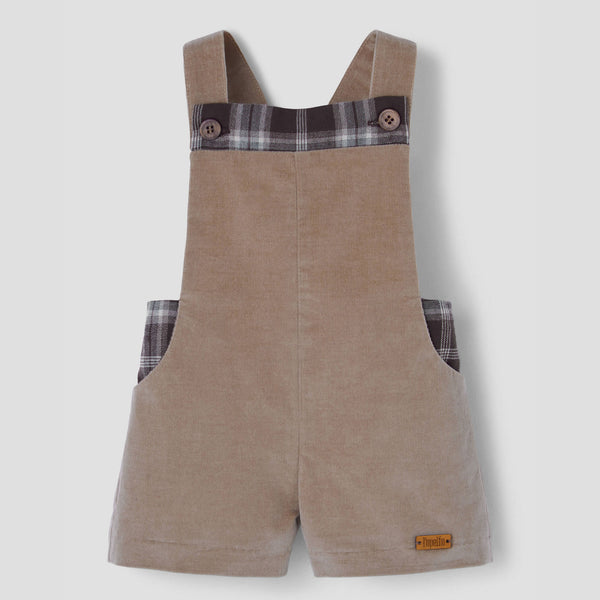 Popelin romper camel corduroy contrasting || 9.1
