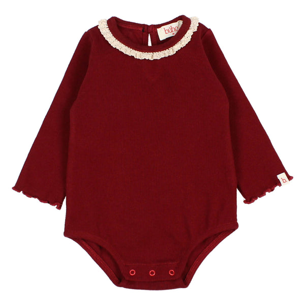Buho BB Soft Rib Bodysuit Pomegranate