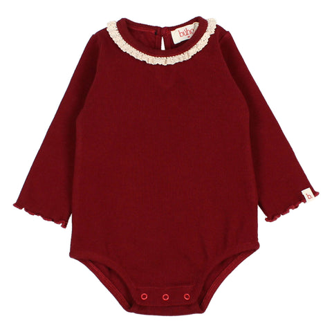 Buho BB Soft Rib Bodysuit Pomegranate by Búho Barcelona