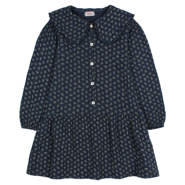 Buho Cottage Maxi Dress Navy by Búho Barcelona