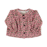 Piupiuchick Peter Pan Collar Blouse | Pink Flowers