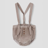 Popelin bloomer taupe corduroy with removable straps || 25.1